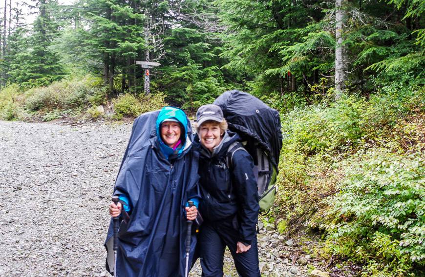 Starting in the rain for Mt Troubridge - and 7 days of hut to hut hiking (all huts are free)