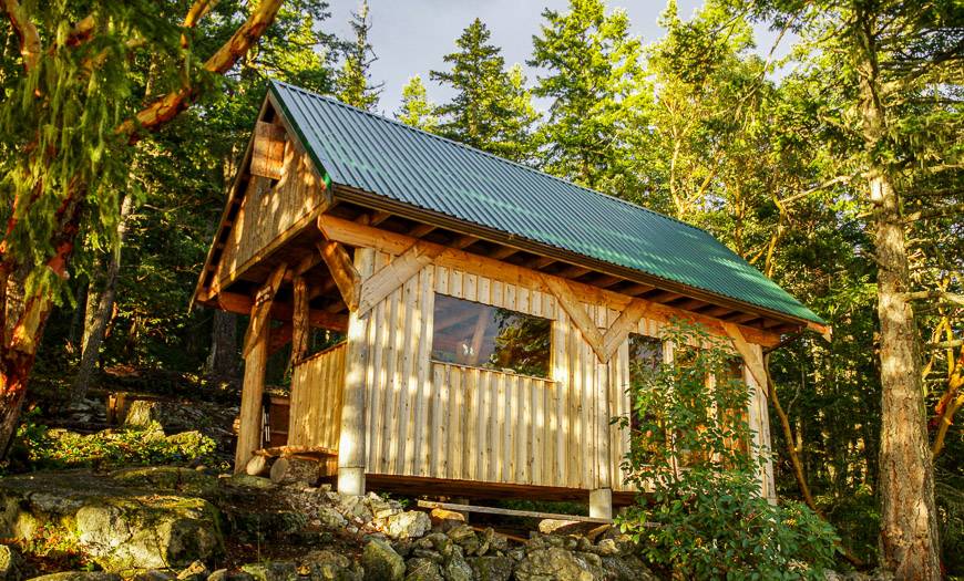 Manzanita Hut on the Sunshine Coast Trail