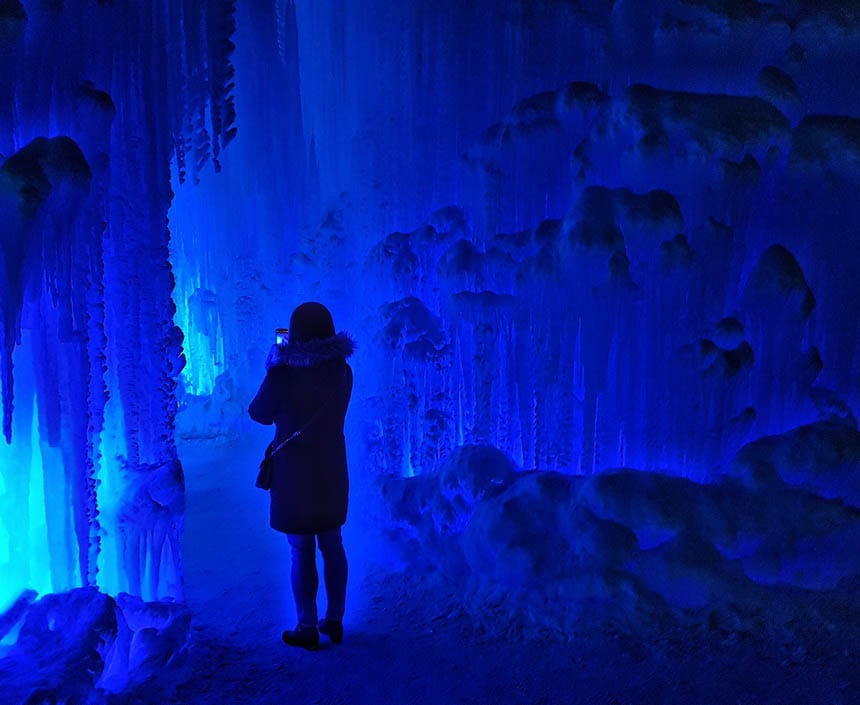  Check out the ice castles in Edmonton