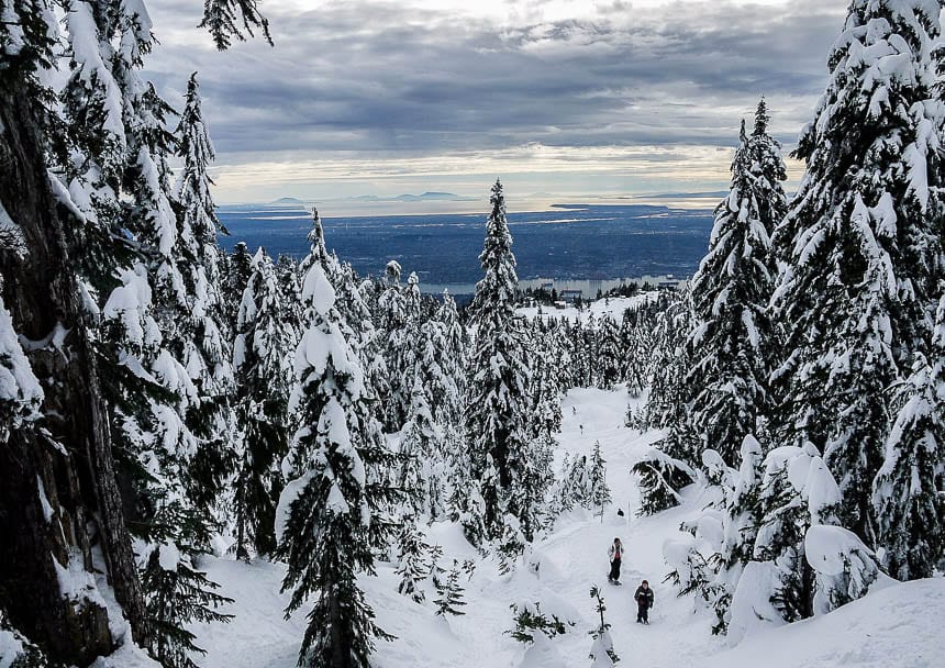 Snowshoeing at Grouse Mountain