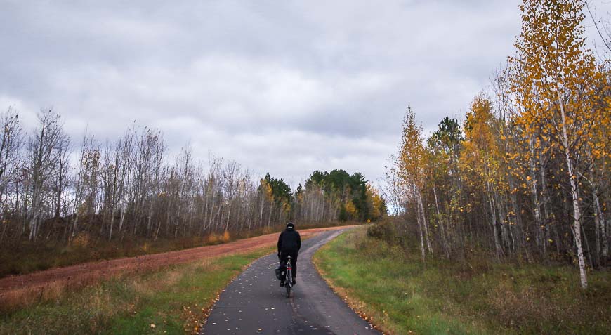 Fall is a beautiful time to cycle the Mesabi Trail