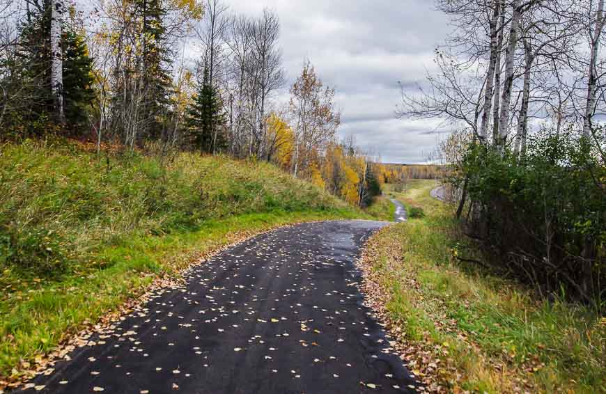 We didn't run into another person while biking the Mesabi Trail