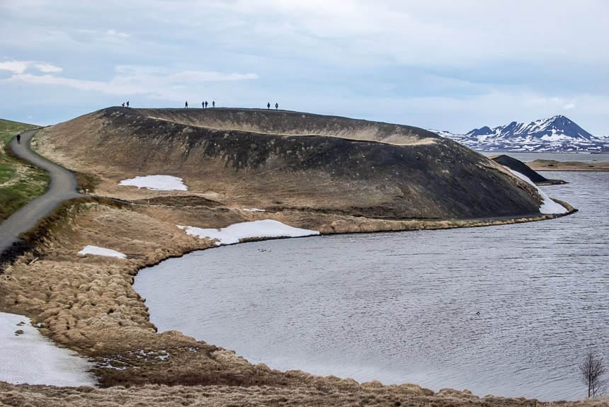 The pseudocraters in southern Myvatn