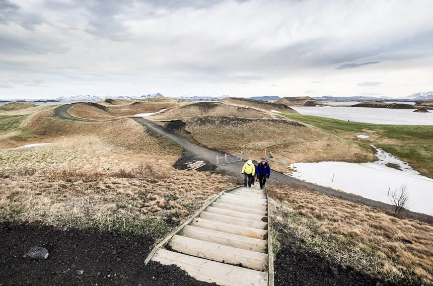 The path to access the pseudocraters is in Stakholstjorn