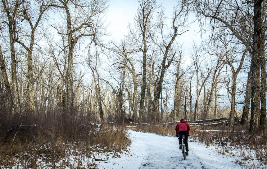 Dress properly and winter biking can be great fun in Calgary