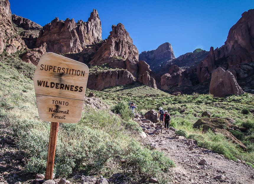 Hiking in the Superstition Mountains