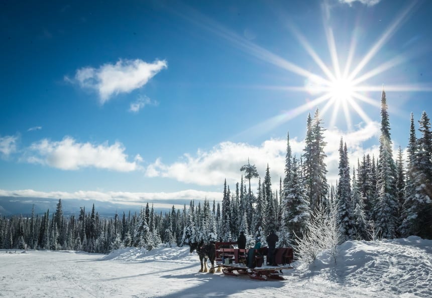 Sleigh rides are the most popular non-skiing activity