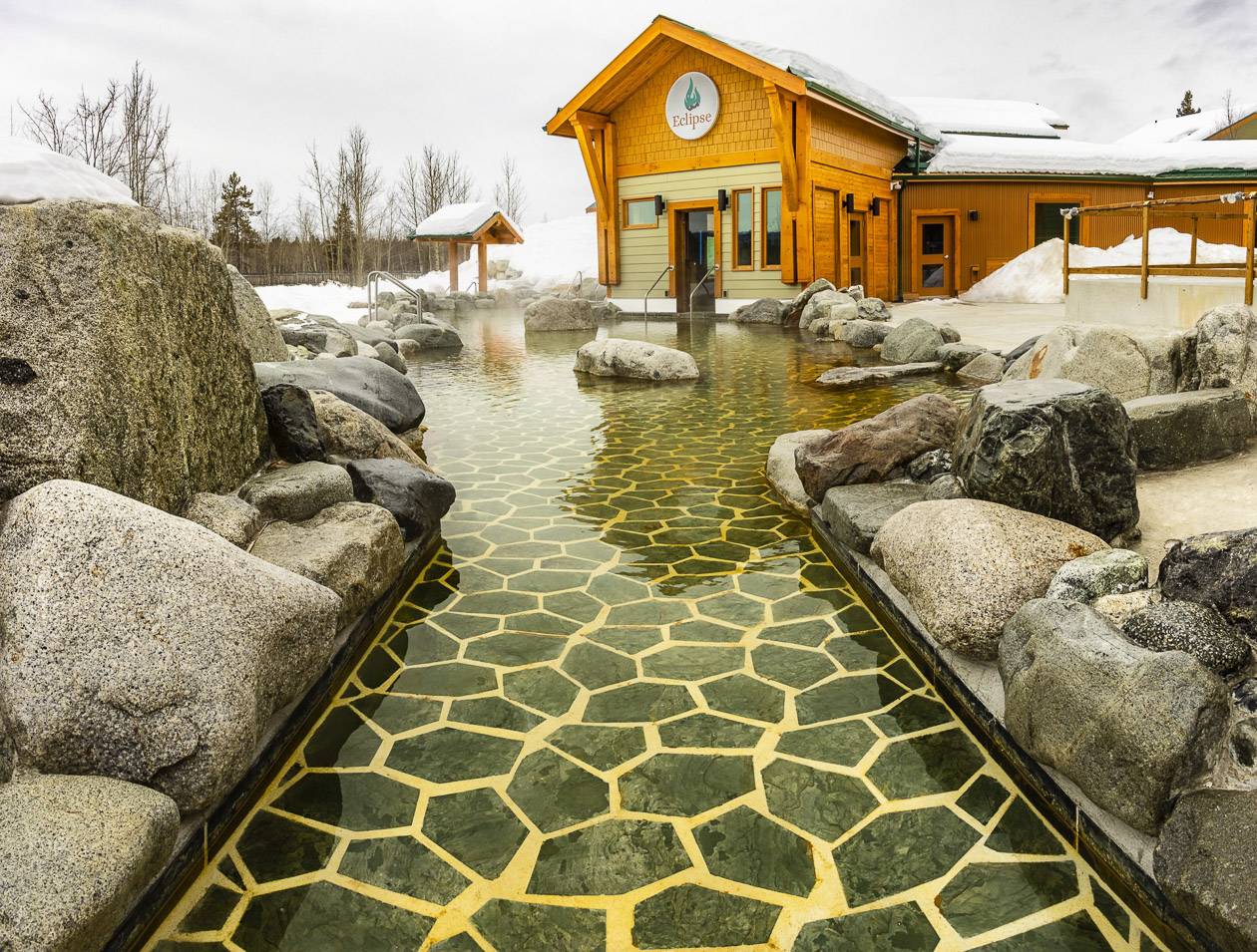 Enjoy a soak in the Eclipse Hot Springs - Photo credit: Government of Yukon