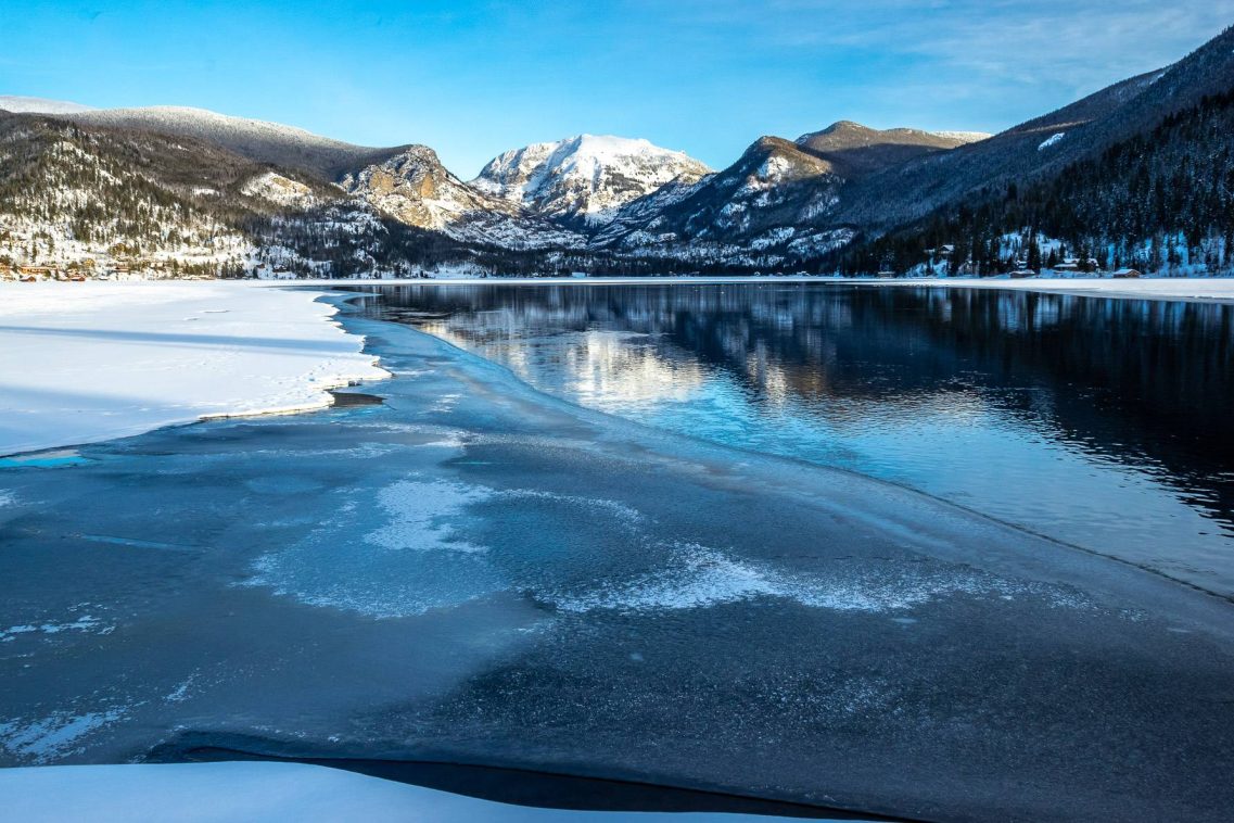 Grand Lake, Colorado in winter