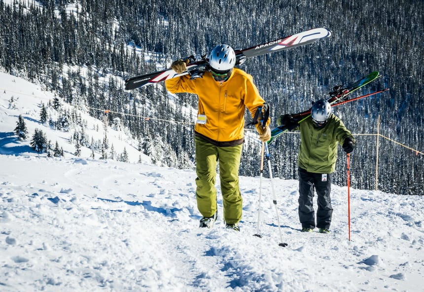 These two are willing & excited to ski the White Wal