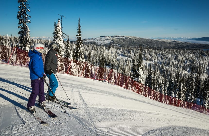  Expertly groomed corduroy and lots of it is what you'll find at Sun Peaks - the Kamloops ski resort