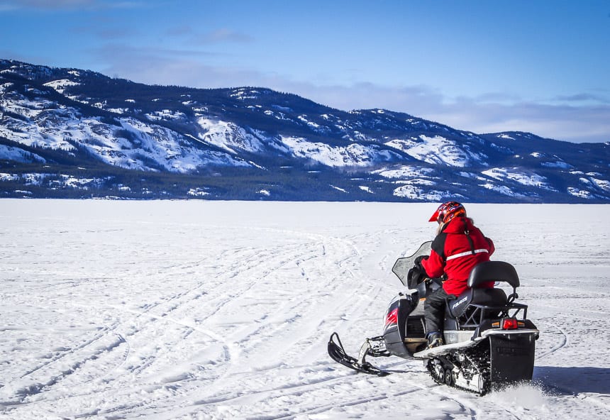 You can let 'er rip on Lake Laberge