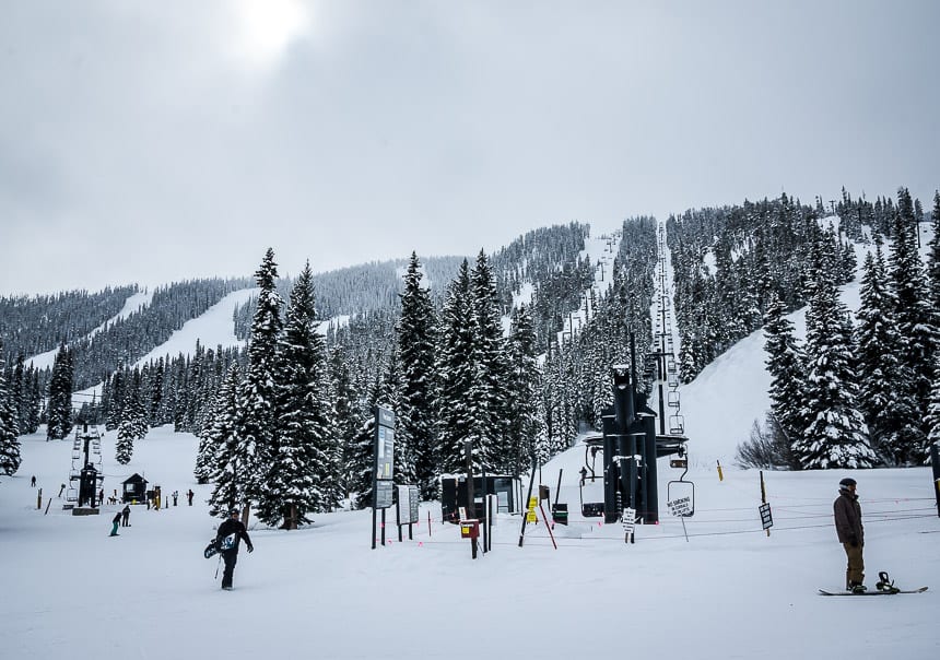 The lifts at the bottom of Mary Jane - attached to Winter Park