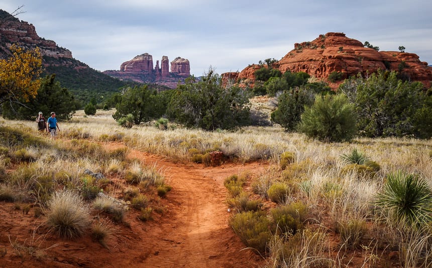 Hiking in Sedona's red rock country