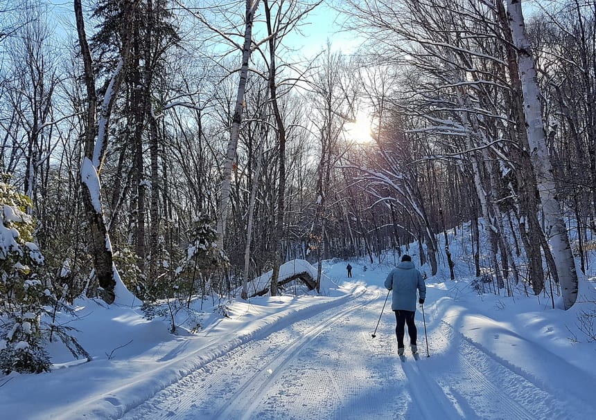 The snow conditions are fantastic this year in La Mauricie