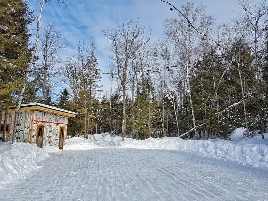There's a good sized skating rink on the property