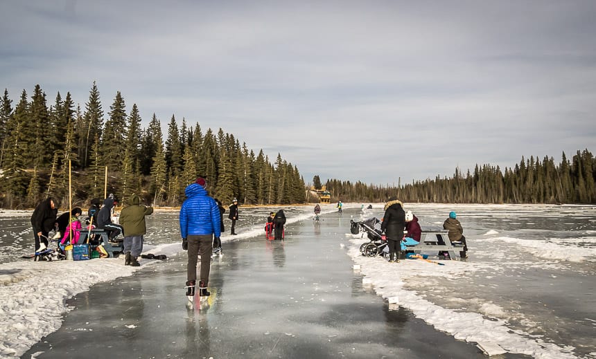 Winter Magic Festival in Hinton opens with a skate on the outdoor oval by the Beaver Boardwalk