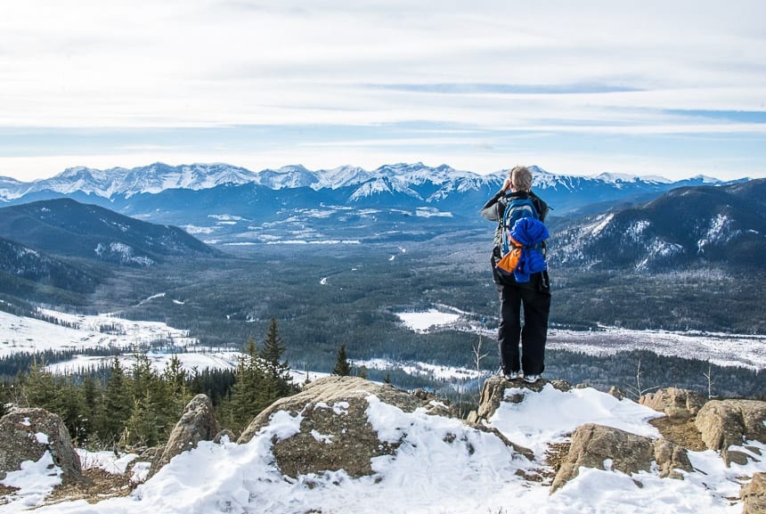 Looking out towards Jasper National Park from the Athabasca Lookout