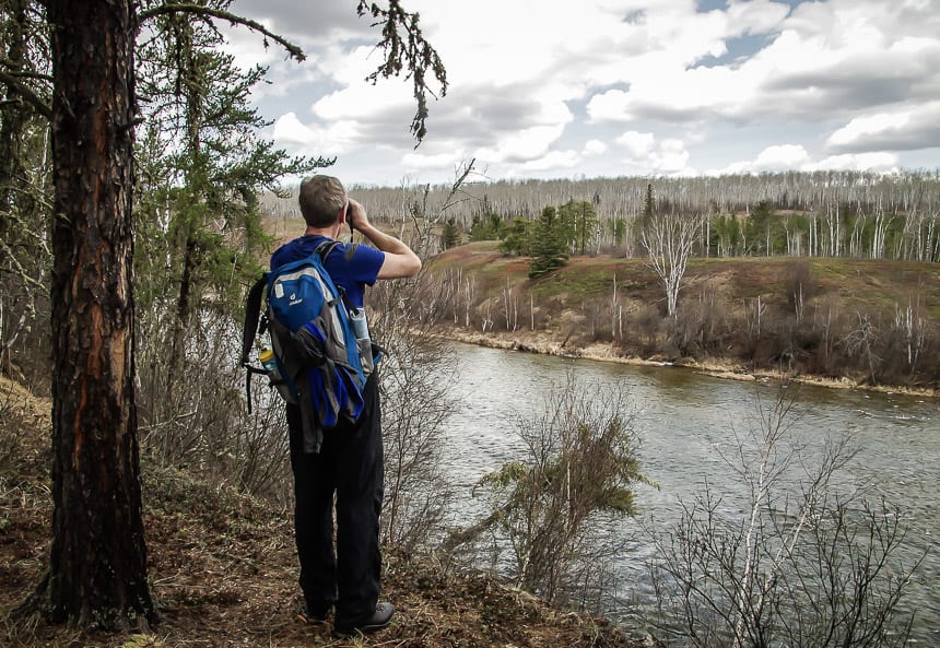 How do You #StandForCanada? Looking for birds on the Boreal Trail, Meadow Lake Provincial Park, Saskatchewan