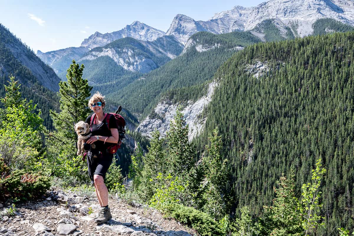 Stellar views in short order - the Heart Creek Trail is in the bottom of the valley