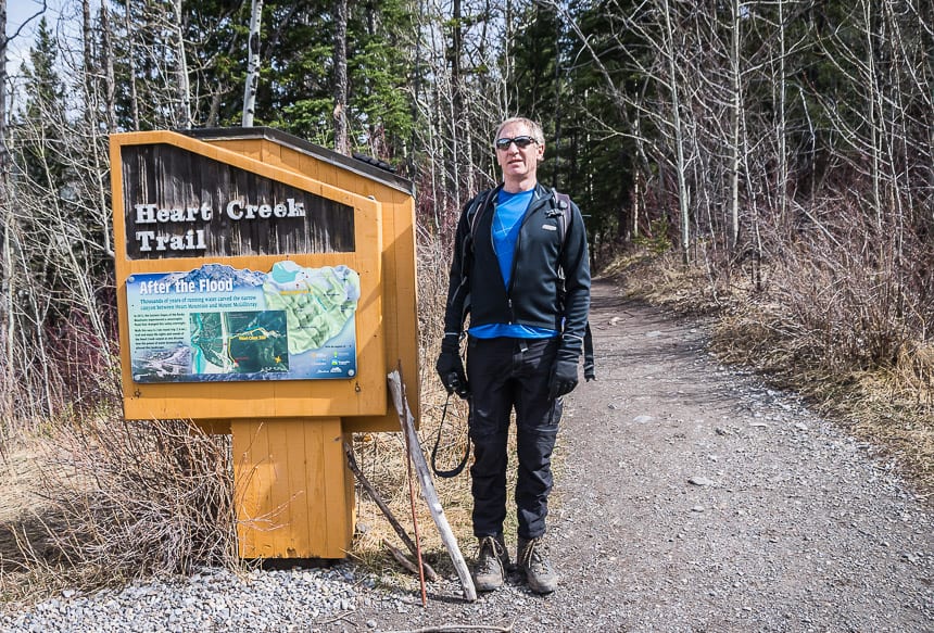 We started hiking at the Heart Creek Trailhead