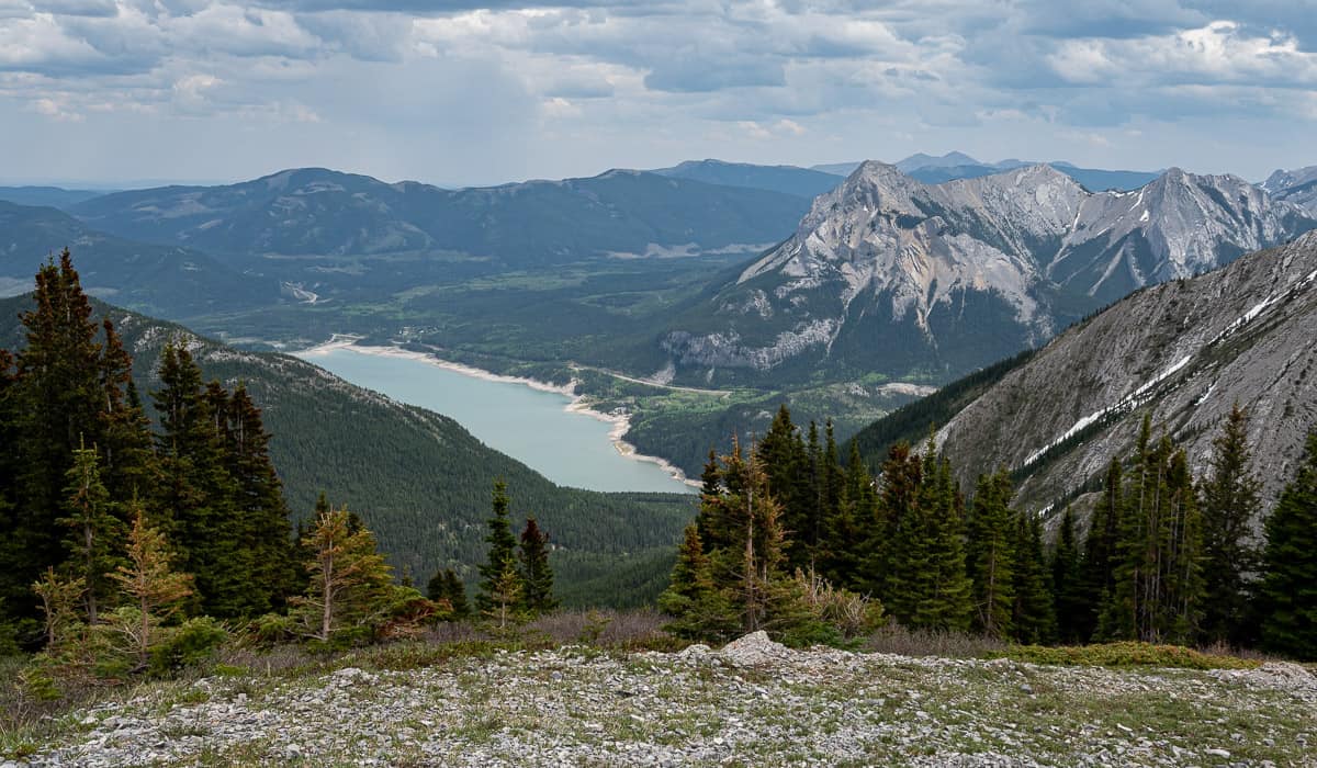 You can see Barrier Lake from the Heart Mountain Horseshoe hike