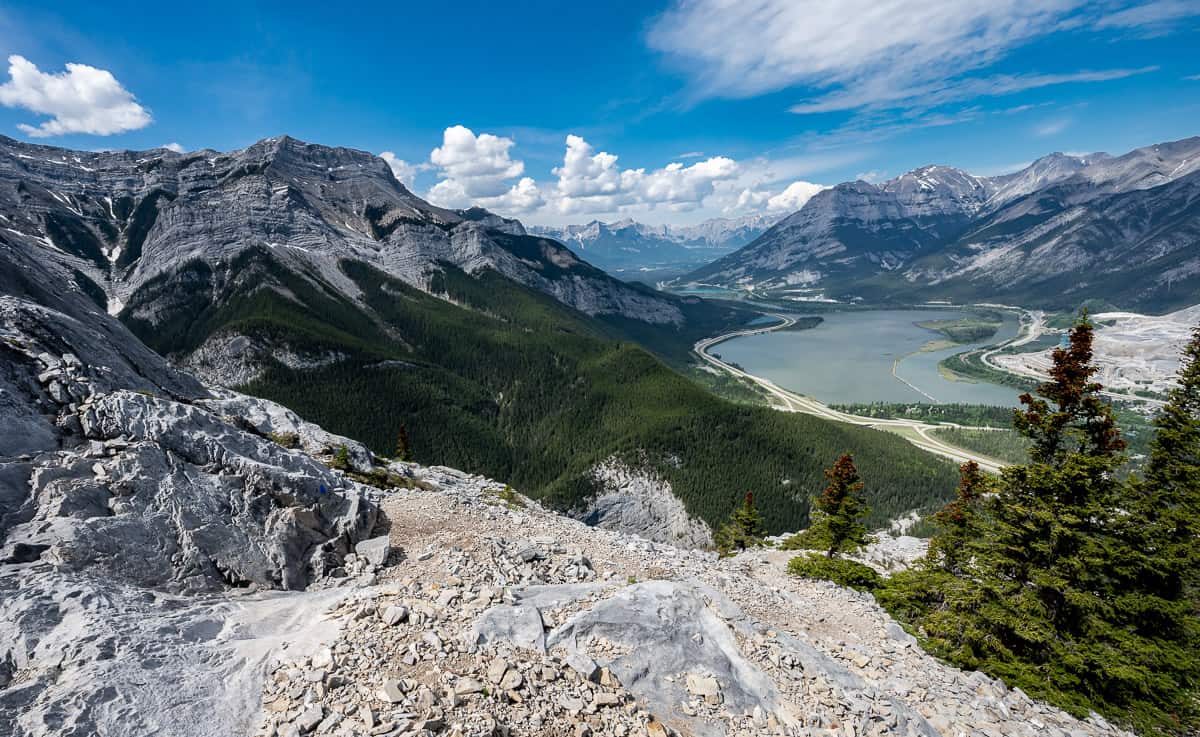 Turn around to admire the views of the Bow Valley