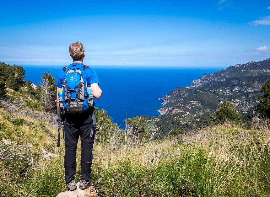  Our first Mediterranean views on the hike