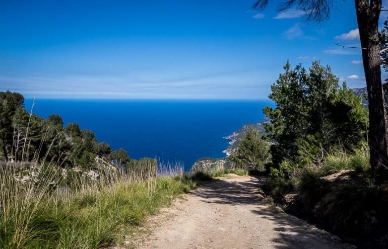 First views of the Mediterranean to Estellencs