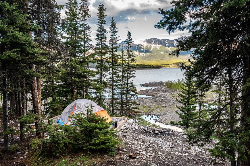 One of the campsites at the Point Campground