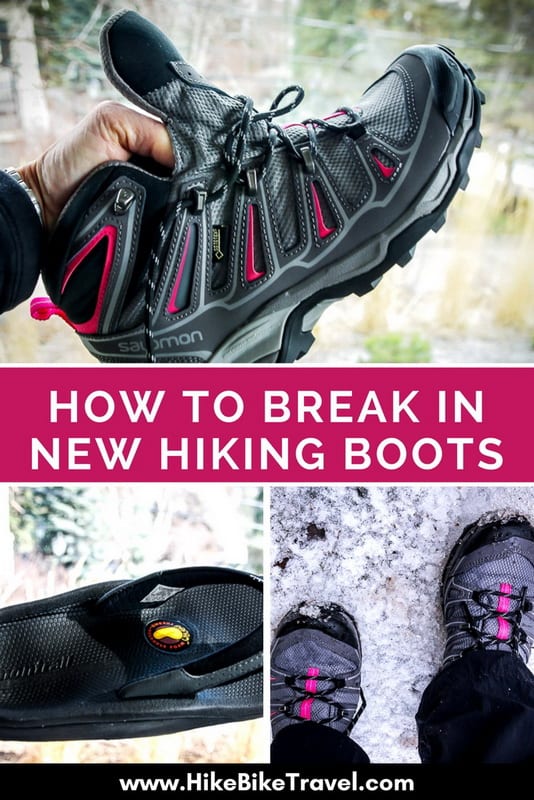 Breaking in top salomon hiking boots