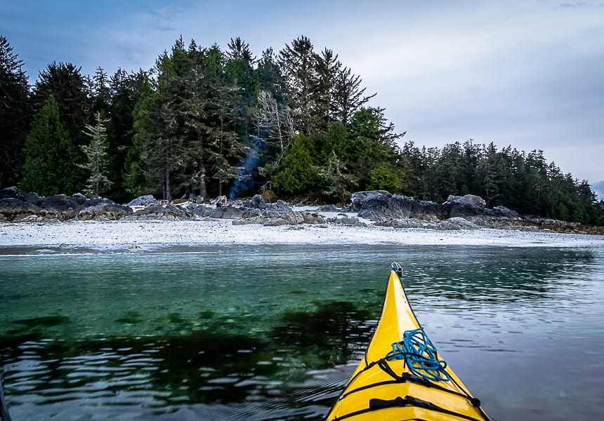 Evening paddle under very calm conditions