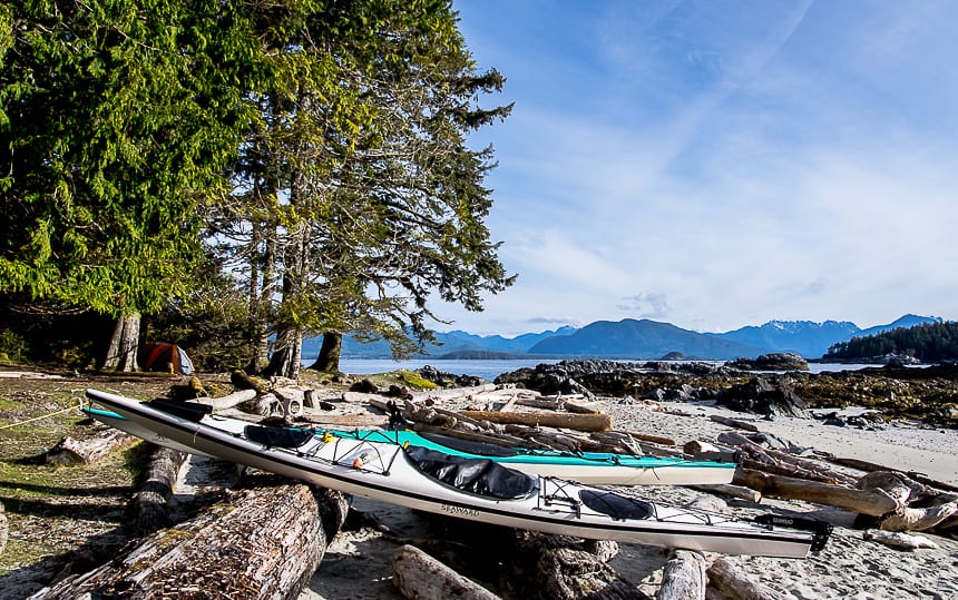 One heck of a beautiful campsite on Clark Island