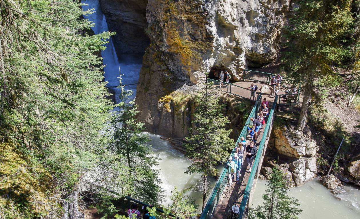 The Lower Falls of Johnston Canyon
