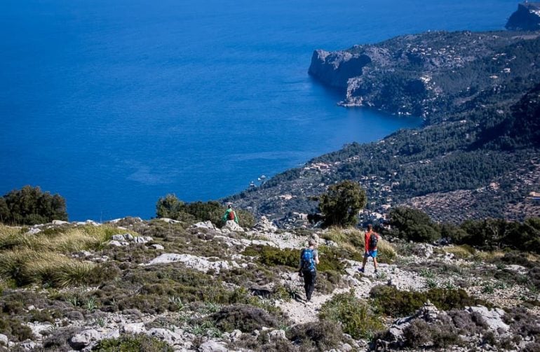 Beautiful descent on the GR221 in mallorca