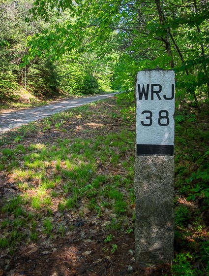 Look for historic mileposts - this one showing that it's 38 miles to White River Junction