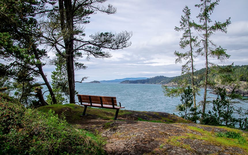 Enjoy a picnic with a view on the Coastal Trail, East Sooke Regional Park