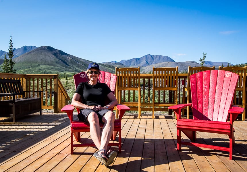 Naturally there are Parks Canada red chairs