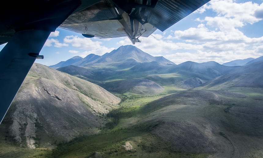 The gorgeous flight into Ivvavik National Park