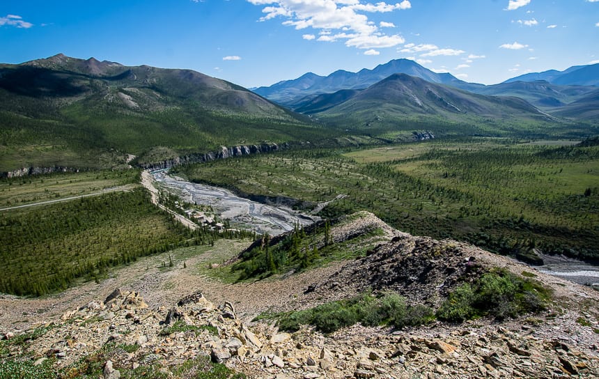 The location of the base camp in Ivvavik National Park is on Sheep Creek, just up from the beautiful Firth River