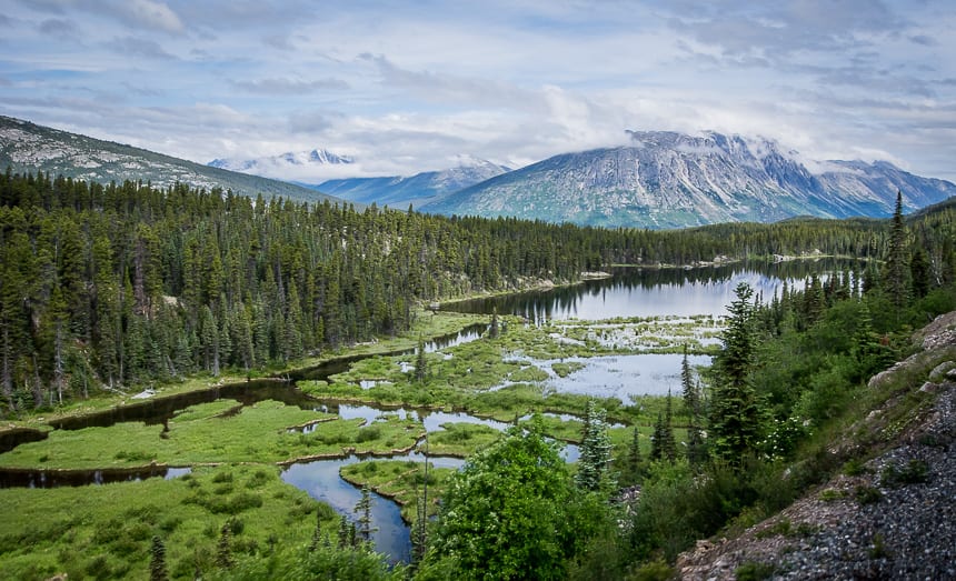 White Pass Scenic Railway heading towards Bennett Lake