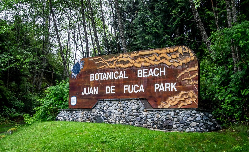  The northern start of the Juan de Fuca Trail