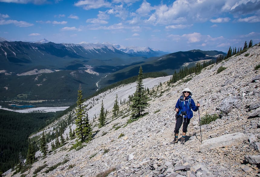 Even on a sunny day in the heat of summer be prepared for a chilly wind on the ridge