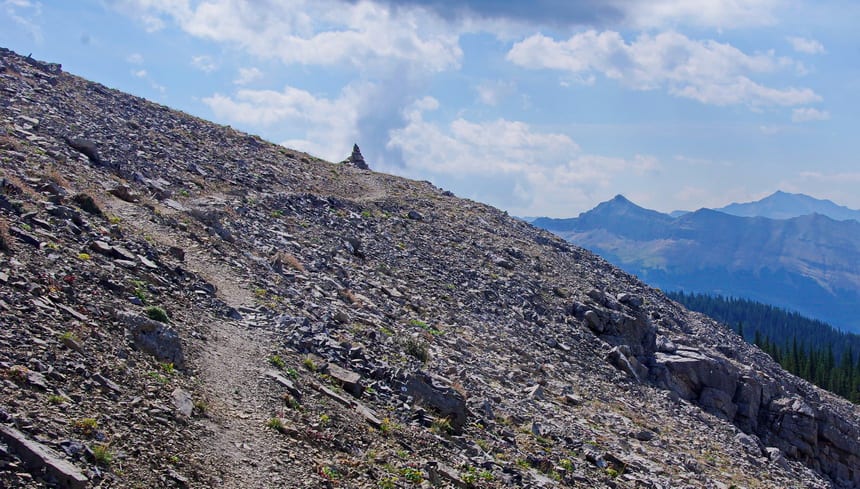  Cairn below the main Forgetmenot Ridge