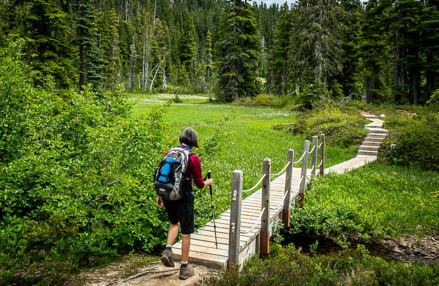 The boardwalk really makes for some speedy hiking