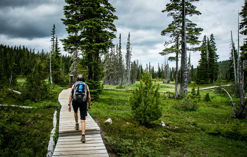 The final stretch of boardwalk south of Battleship Lake