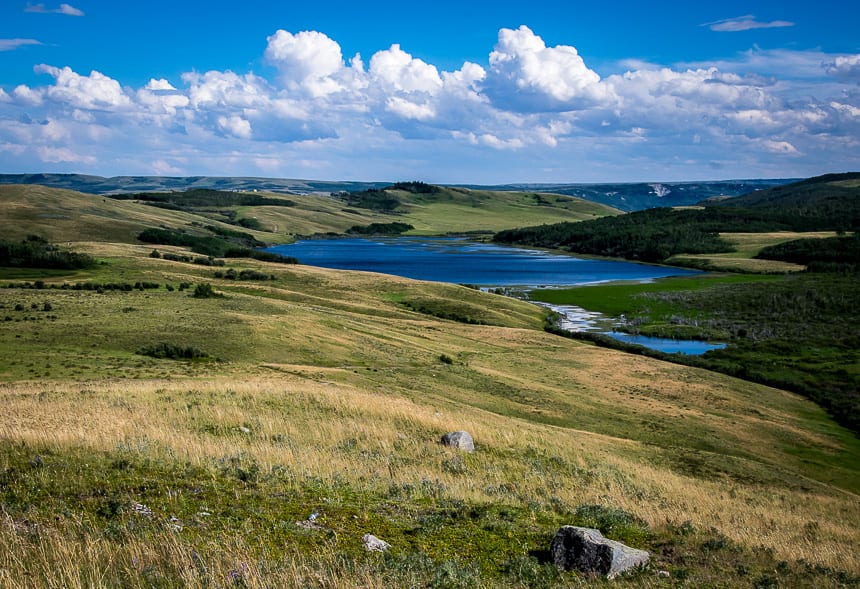  You can take a trail down to the Montana border