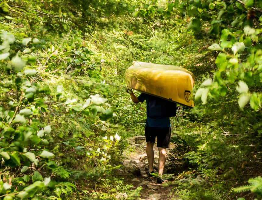 Endless portaging in Quetico