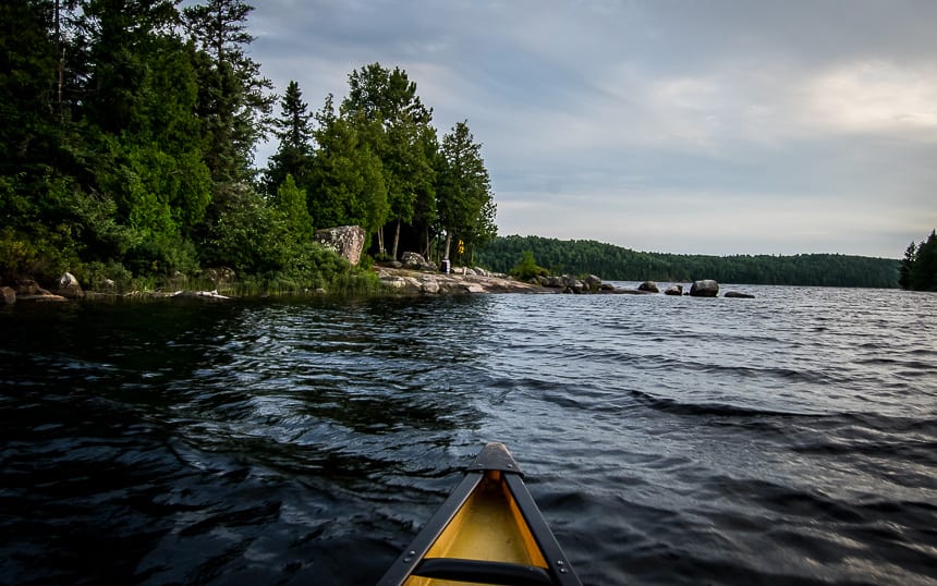 The only time we had to race someone to a camp was this one near Sue Falls - and we'd seen no one all day