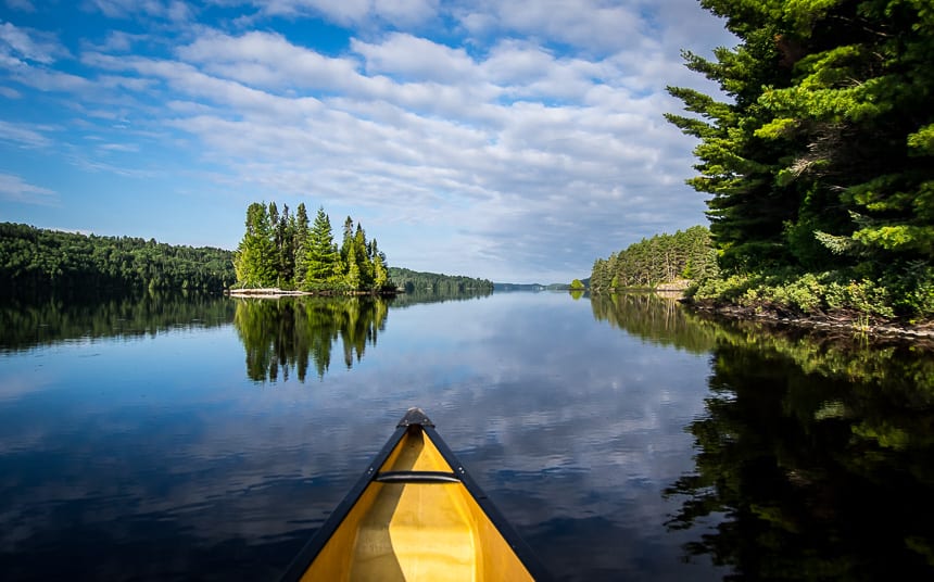 Canoeing in Quetico Provincial Park - one of the delightful Canadian canoe trips